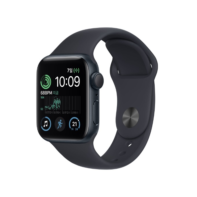 [선착순마감](ID당1회만참여가능) [52기] 매일 만보 퀘스트 Apple Watch SE 2세대 GPS 44mm 애플워치 미드나이트 알루미늄 케이스와 미드나이트 스포츠 밴드